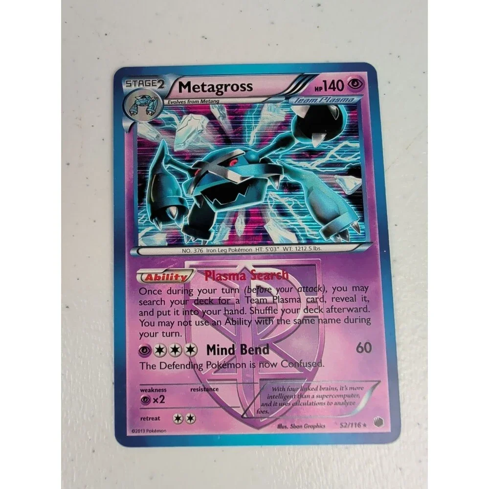 Metagross (Team Plasma) 52/116 Plasma Freeze Holo